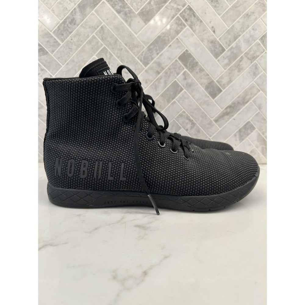 Nobull Outwork High Top Trainers Mens Size 8 Black Superfabric Shoes Athletic‎